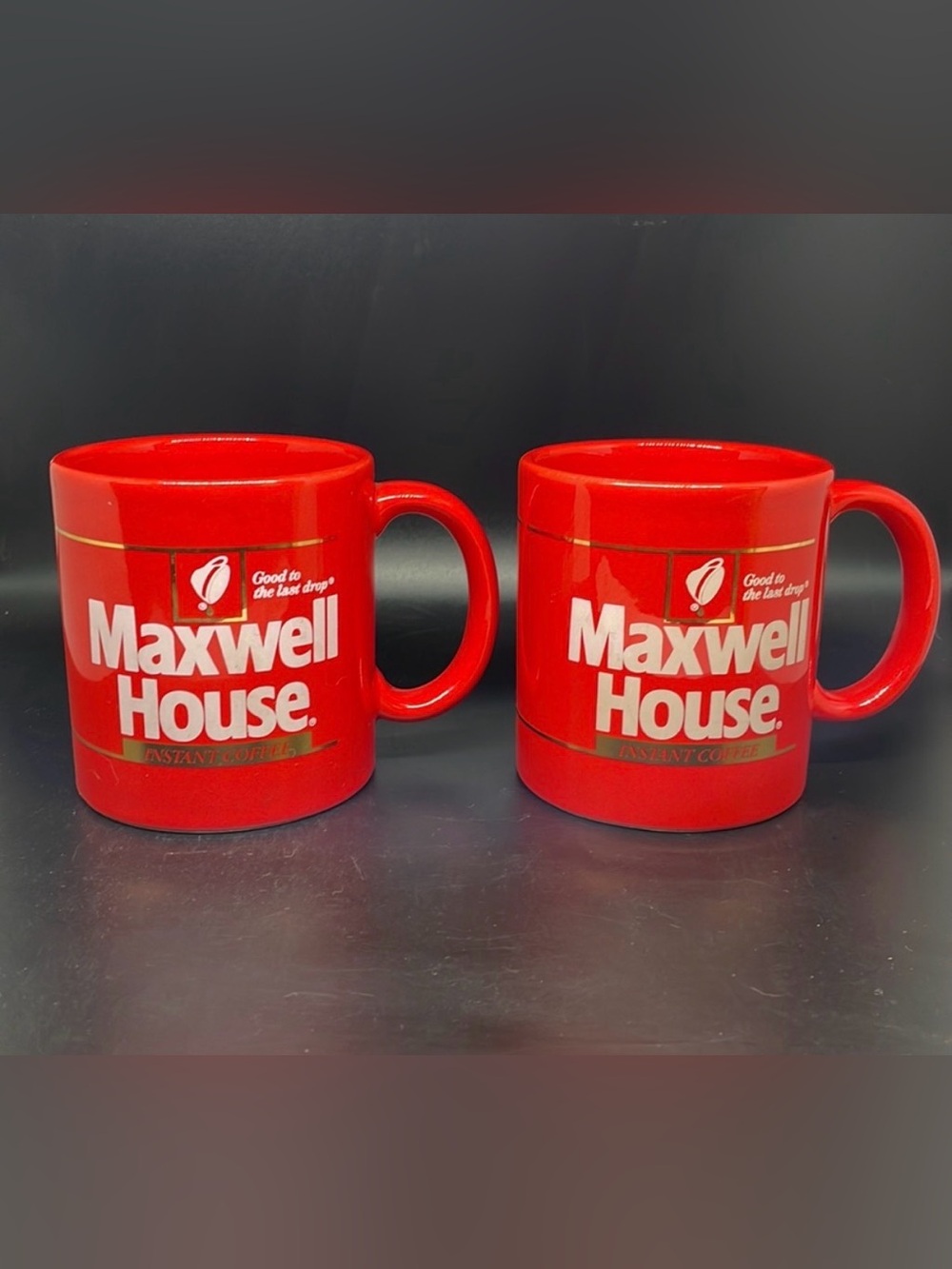 Vintage 80’s Maxwell House coffee mugs Set of 2